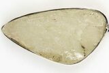 Libyan Desert Glass Pendant ( grams) - Meteorite Impactite #205693-1